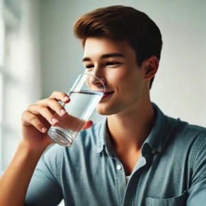 Rehydrate important as part of morning routine. 